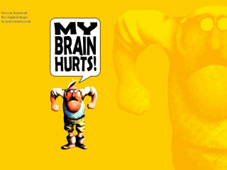 Cartoon character holding sign my - claymation free wallpaper