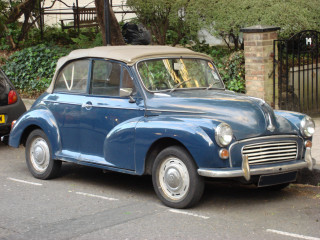 Blue car black car street - vintage free wallpaper