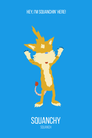 Cartoon character blue background red - chippy free wallpaper