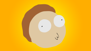 Cartoon face yellow background shadow - professional digital art free wallpaper