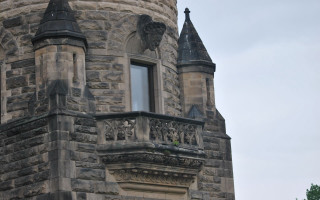Stone building clock weather vane - alexander johnston free wallpaper