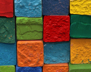 Multi colored paint closeup white - albert irvin free wallpaper