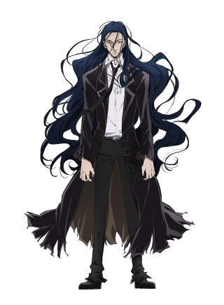 Man long hair coat black - a white shirt free wallpaper