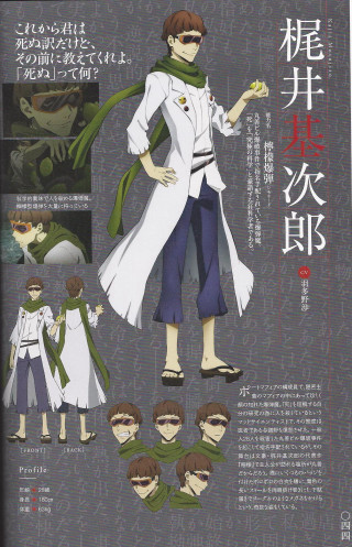 Paper doll man white coat - a green scarf free wallpaper