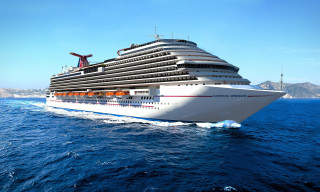 Cruise ship ocean sunny day 16 - a large cruise ship sailing in the ocean free wallpaper