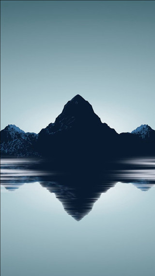 Mountain range reflection lake background - a mountain range free wallpaper