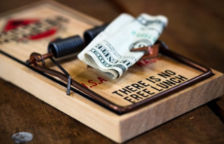 Mousetrack dollar bill scissors table - allen tupper true free wallpaper