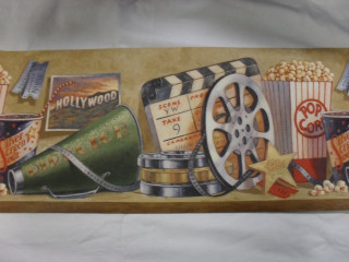 Movie scene popcorn painting artwork - a white sheet free wallpaper