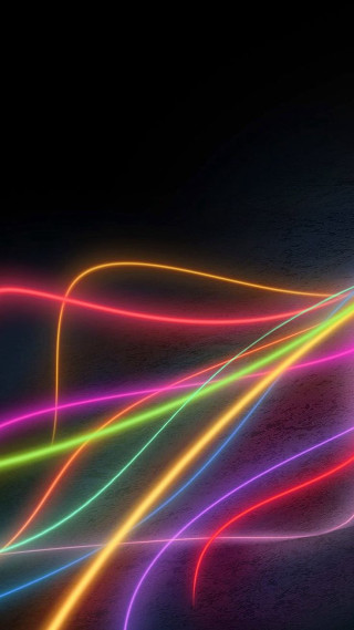 Colorful light streaks black background 2 - holography free wallpaper