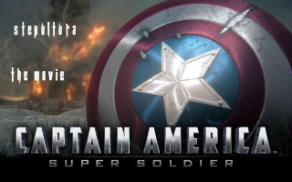 Captain america movie poster star - a fire in the background free wallpaper