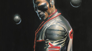 Man leather jacket red ribbon - his neck and chest free wallpaper