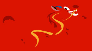 Red dragon yellow tail blue - dai xi free wallpaper