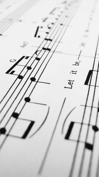 Music sheet notes pen middle - beautiful free wallpaper