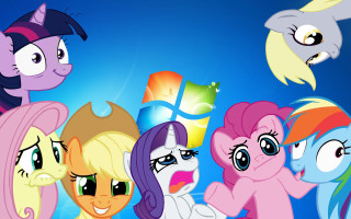 Little ponies blue sky background - david teniers iii free wallpaper