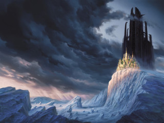 Castle mountain sky background clouds - christophe vacher free wallpaper