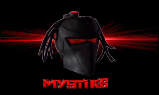 Black helmet red eyes red - cybernetic free wallpaper