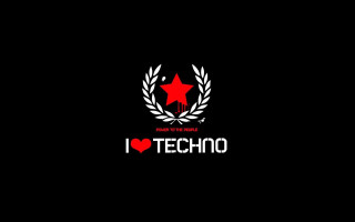 Black background red star laurel - antoni pitxot free wallpaper