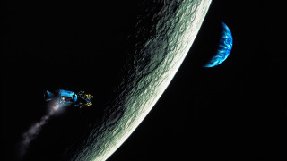 Space station moon satellite cloudy - the dark sky free wallpaper