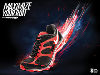 Red black shoes design pair - a pair of shoes free wallpaper