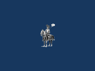 Man riding horse thought bubble - viennese actionism free wallpaper