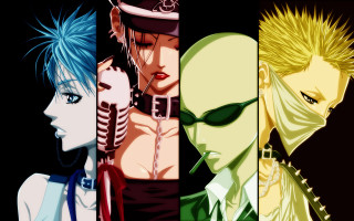 Anime characters colored hair styles 4 - different free wallpaper