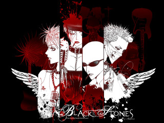 Anime wings blood splatters fireworks - paint splatter free wallpaper