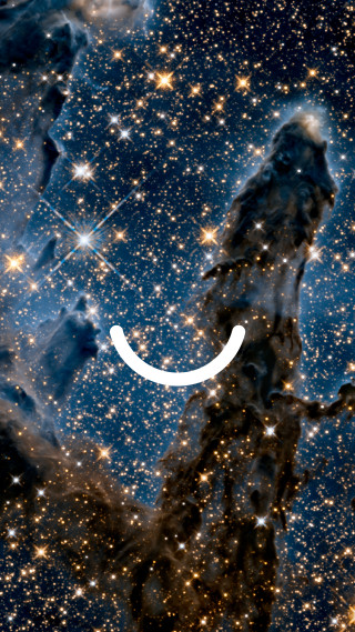 Face sky stars smiley cosmic - a smiley face free wallpaper
