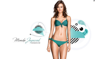 Woman bikini bow fish chest - her chest free wallpaper