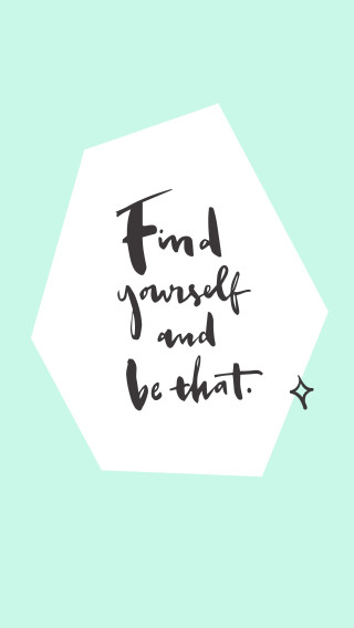 Find yourself and be what - a piece of paper free wallpaper