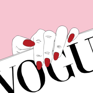 Woman hand red nails holding - vogue free wallpaper