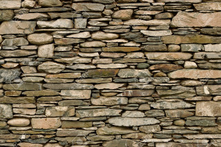 Stone wall bench clock 1 - a stone wall free wallpaper