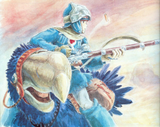 Man riding horse sword helmet - a painting of a man riding free wallpaper