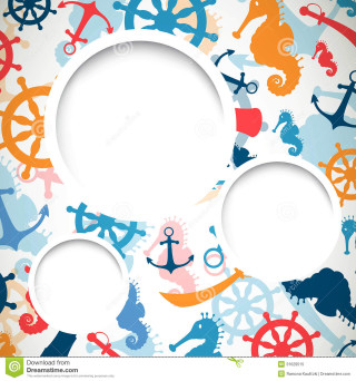 Marine themed background blank space - item free wallpaper