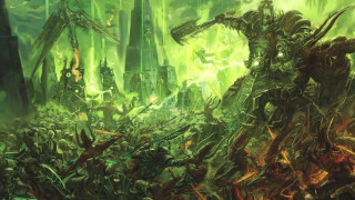 Battle alien attack forest people - green tree free wallpaper