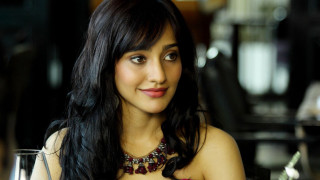 Woman wine necklace restaurant portrait - movie still frame free wallpaper