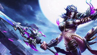 Woman costume sword moon night - a sword and a sword free wallpaper