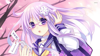 Anime girl glasses cherryblossoms spring - hint of yayoi kasuma free wallpaper