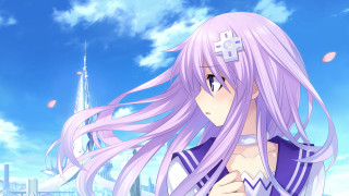 Girl pink hair cross blue - pink free wallpaper for desktop