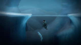 Man swimming fish mouth fish - 2 d game art free wallpaper