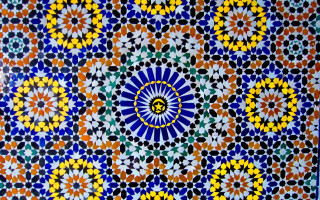Colorful wall circular design side - a colorful wall free wallpaper
