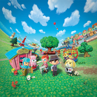 Animal crossing characters field house - free happy birthday wallpaper