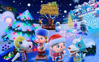 Animal crossing christmas characters snow - arabella rankin free wallpaper