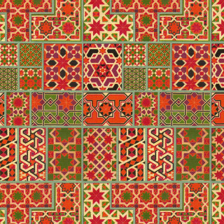 Colorful pattern red design artwork - orange free wallpaper
