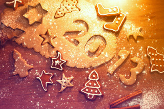 Cookies candle cinnamon snowflakes stars - a table free wallpaper