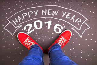 Person chalkboard happy new year - a happy new year free wallpaper