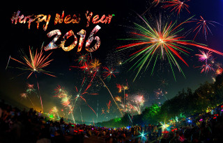 Fireworks happy new year display 4 - andrew law free wallpaper