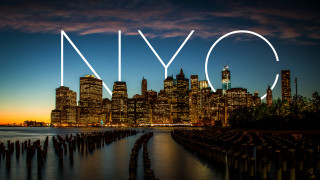 City skyline nyc night bright - night time free wallpaper for desktop