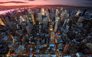 City night tall buildings lights 12 - david lachapelle free wallpaper