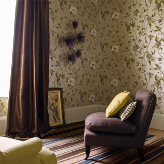 Chair room flower wallpaper picture - the wall free wallpaper