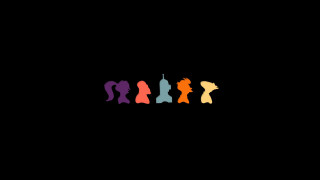 Group people line black background 2 - 2 d sprite free wallpaper